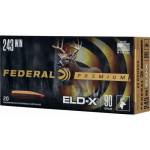 Federal Premium ELD-X Rifle Ammunition .243 Win 90gr HP 3100 fps 20/ct