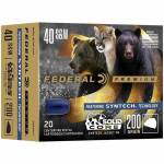 Federal Solid Core Handgun Ammunition .40 S&W 200 gr TSJ 20/ct