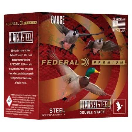 Federal Premium Ultra Steel Shotshells 20ga 3" 1oz 1400 fps #2 10/ct