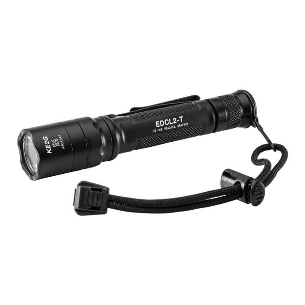 Surefire EDCL2-T Dual Output Everyday Carry Flashlight 1200 Lumens Black