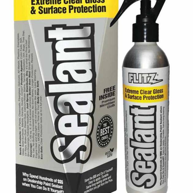 FLITZ SEALANT 8 OZ SPRAY BOTTLE W/ FREE MICROFIBER