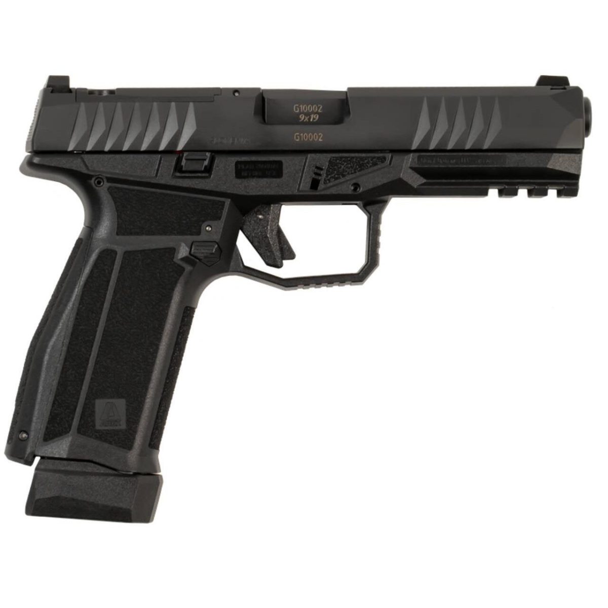 Arex Delta Gen 2 L OR Handgun 9mm Luger 17(1)&19(1)rd Magazines 4.5" Barrel Black