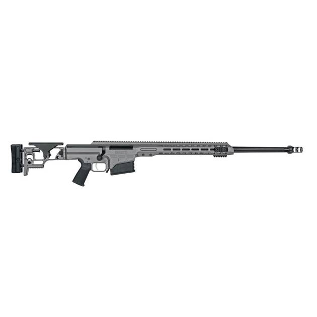 Barrett MRAD Folding Stock Rifle .338 Norma Magnum 10rd Magazine(2) 26'' Fluted Barrel Tungsten Grey Finish
