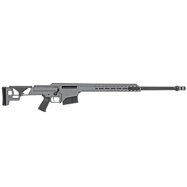 Barrett SMR MRAD Fixed Stock Rifle .338 Norma Magnum 10rd Magazine(1) 26'' Fluted Barrel Tungsten Grey Finish