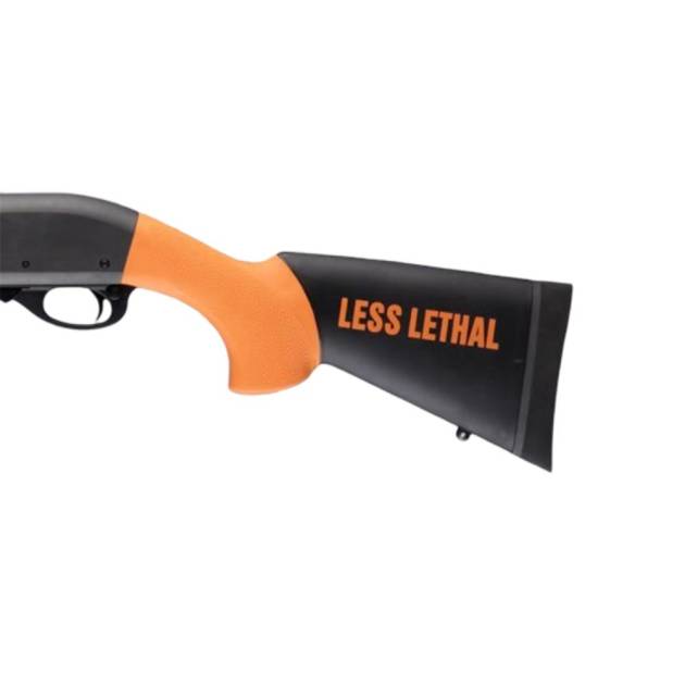 Hogue Overmolded Shotgun Stock for Remington 870 12 ga Less Lethal Orange