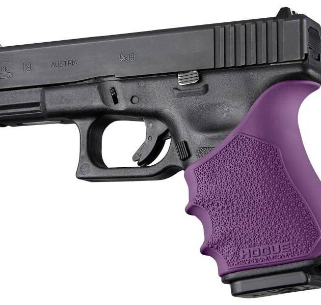 Hogue HandAll Beavertail Grip Sleeve Glock 19 23 32 38 Gen 3-4 Purple