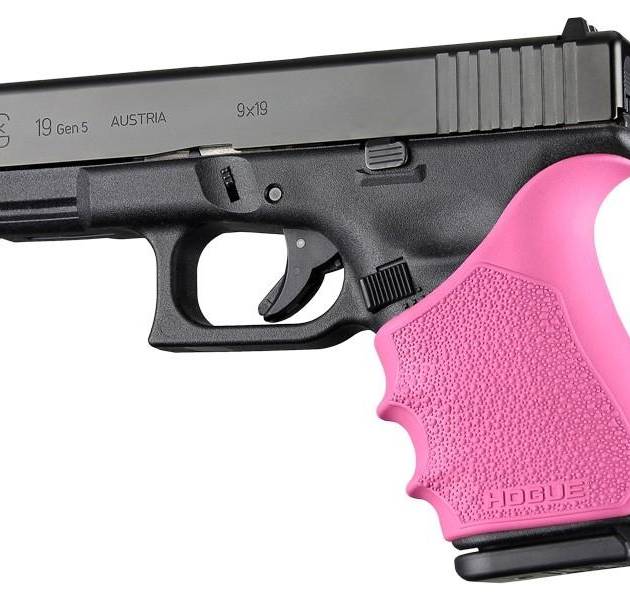 Hogue HandAll Beavertail Grip Sleeve Glock 19 23 32 38 Gen 1-2-5 Pink