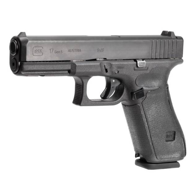 Hogue Wrapter Rubber Adhesive Grip for Glock Gen 5 Models 17 17MOS 34MOS 45 45MOS 19X - Black