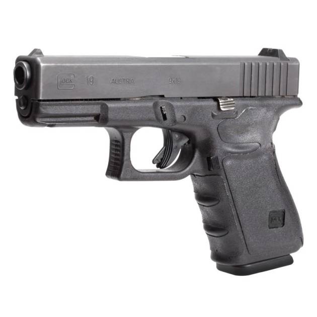 Hogue Wrapter Rubber Adhesive Grip for GLOCK Gen 3 Models 19 23 32 38 - Black
