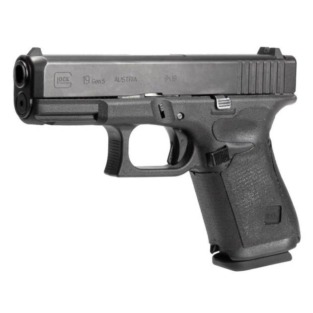 Hogue Wrapter Rubber Adhesive Grip for Glock Gen 5 Models 19 19MOS 44 - Black