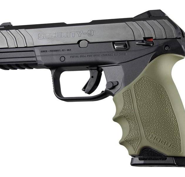 Hogue HandAll Beavertail Grip Sleeve Ruger Security 9 OD Green