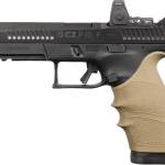 Hogue HandAll Beavertail Grip Sleeve CZ P-10 Full Size 9mm - FDE