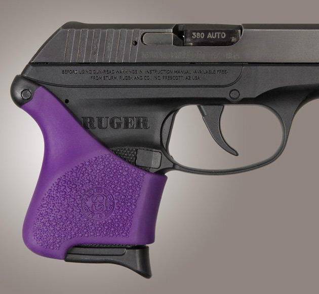 Hogue Handall Hybrid Grip Sleeve Purple for Ruger LCP