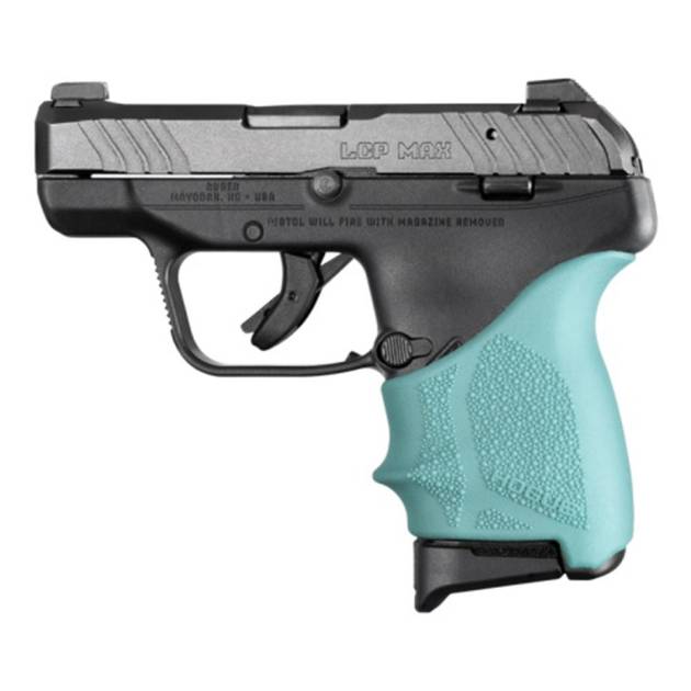 Hogue HandAll Beavertail Grip Sleeve Ruger LCP Max Aqua