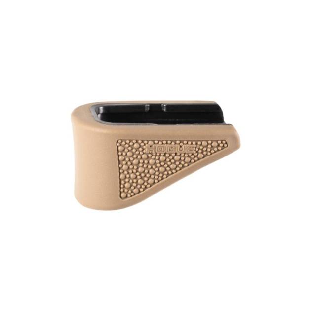 Hogue Overmolded Rubber Grip Extension Base Pad for Glock 42 6/rd Magazines FDE