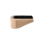 Hogue Overmolded Rubber Grip Extension Base Pad for Glock 43 6/rd Magazines FDE