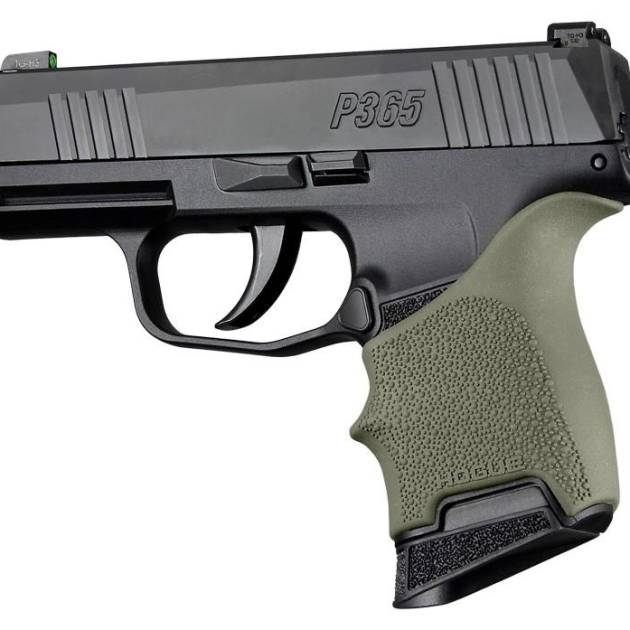 Hogue HandAll Beavertail Grip Sleeve Sig Sauer P365 OD Green