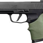 Hogue HandAll Beavertail Grip Sleeve Sig Sauer P365XL- OD Green