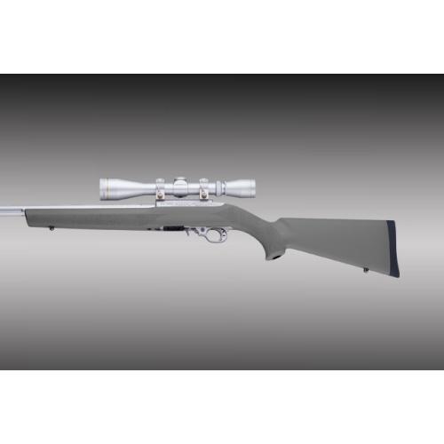 Hoge Rubber Overmolded Stock with .920" Dia Barrel Channel for Ruger 10-22 Slate Grey