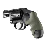 Hogue Overmolded Rubber Tamer Grip S&W Round Butt J-Frame Centennial Revolvers & Polymer M&P Bodyguard 38 OD Green