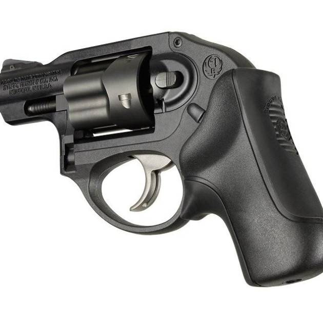 Ruger LCR: Black Rubber Bantam Boot Tamer Cushion Grip without Finger Grooves