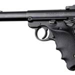 Hogue Ruger MKIV Rubber Grip with Finger Grooves and Right Hand Thumb Rest Black