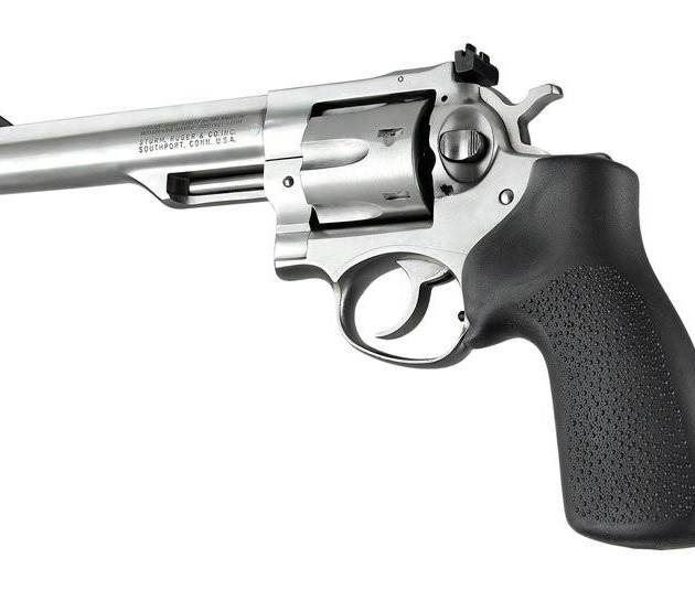 Hogue Ruger GP100/Super Redhawk No Finger Groove Rubber Grip