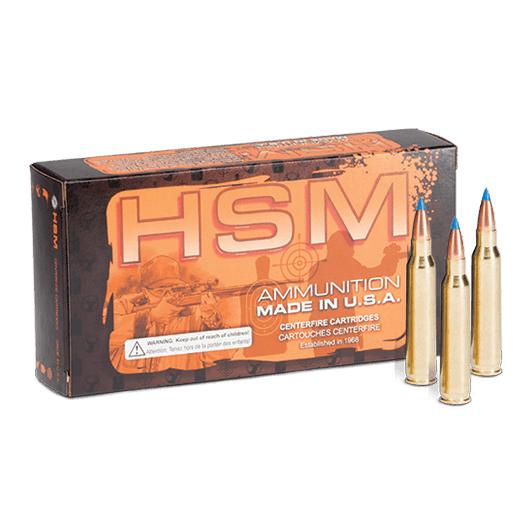 HSM Varmint BlitzKing Rifle Ammunition .220 Swift 50gr PT 3551 fps 20/ct