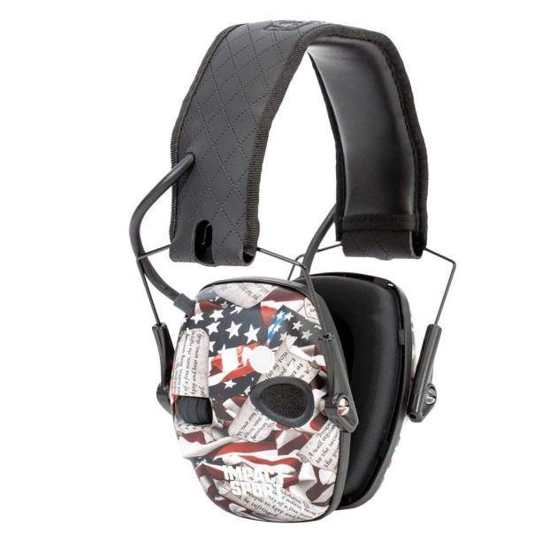 Howard Leight Impact Sport Shooting Electronic Ear Muffs with Bluetooth 21dB 2nd Amendment