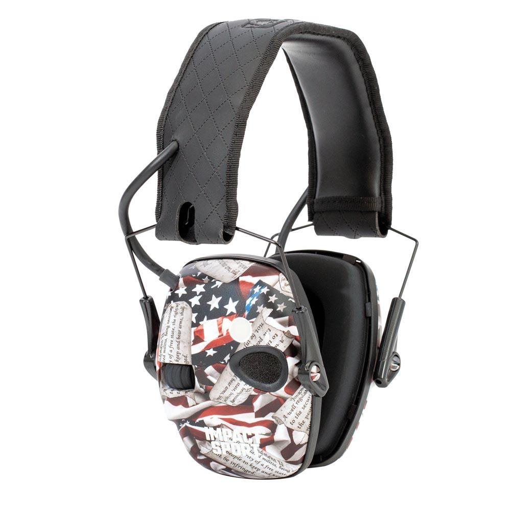 Howard Leight Impact Sport Shooting Electronic Ear Muffs with Bluetooth 21dB 2nd Amendment