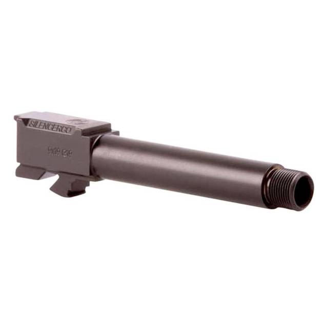 SilencerCo Threaded Barrel for Glock 43 9mm Luger 1/2x28 3.7" Black (SN Piston NOT Included)