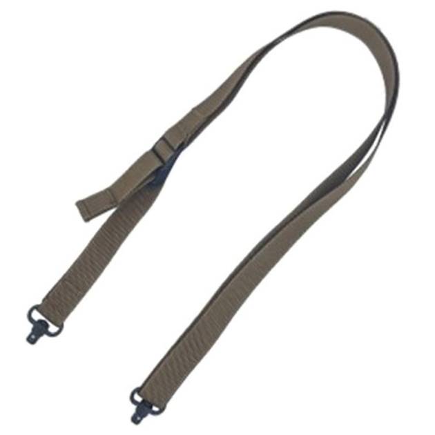 TacShield Sport Ridge 2 Point Rifle Sling 1" Wide QD Swivels Coyote Brown