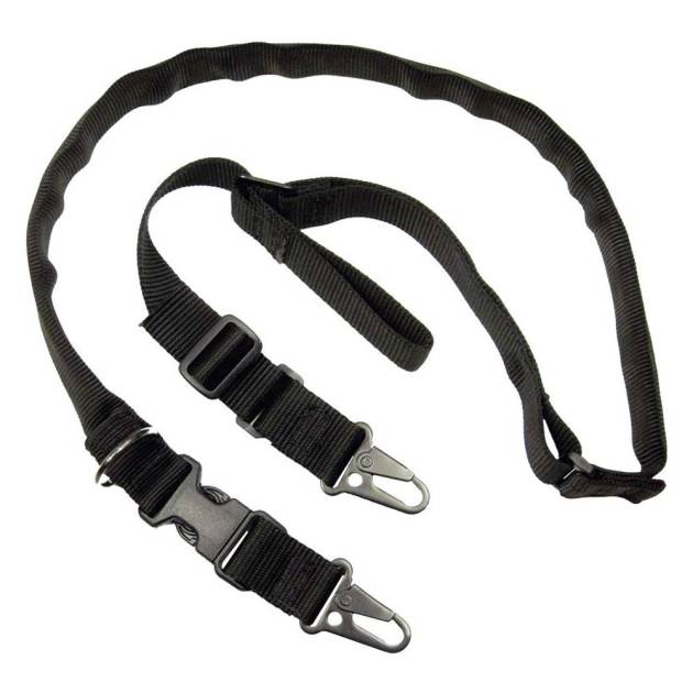 TacShield Warrior 2n1 Padded Sling with HK Snap Hook 1.25" Black