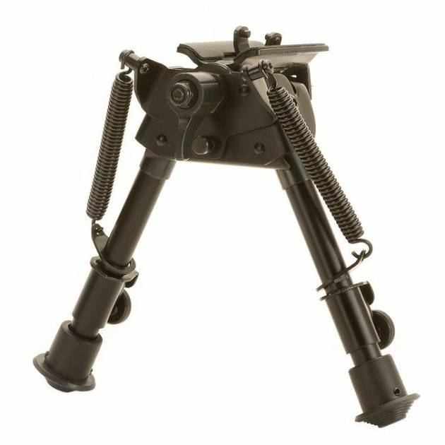 TacShield Heavy Duty Bi-pod Pivot Adjustable 6"-9" Matte Black