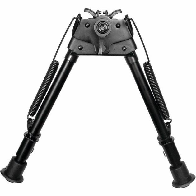 TacShield Heavy Duty Bi-pod Pivot Adjustable 9"-13" Matte Black