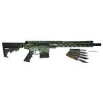 Great Lakes AR-10 Rifle .308 Win 10rd Magazine 16" Barrel Lichen Black with 5 OTF 3-1/2" Blade Knives