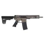 GLFA 223 Wylde Braced Pistol .223 Wylde 30rd Magazine 7.5" Stainless Steel Barrel Tungsten Finish
