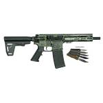 Great Lakes AR-15 Pistol .223 Wylde 30rd Magazine 7" Barrel Lichen Black with 5 OTF 3-1/2" Blade Knives