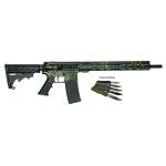 Great Lakes AR-15 Rifle .223 Wylde 30rd Magazine 16" Barrel Lichen Black with 5 OTF 3-1/2" Blade Knives
