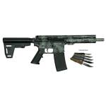 Great Lakes AR-15 Pistol .223 Wylde 30rd Magazine 7" Barrel Lichen Grey with 5 OTF 3-1/2" Blade Knives