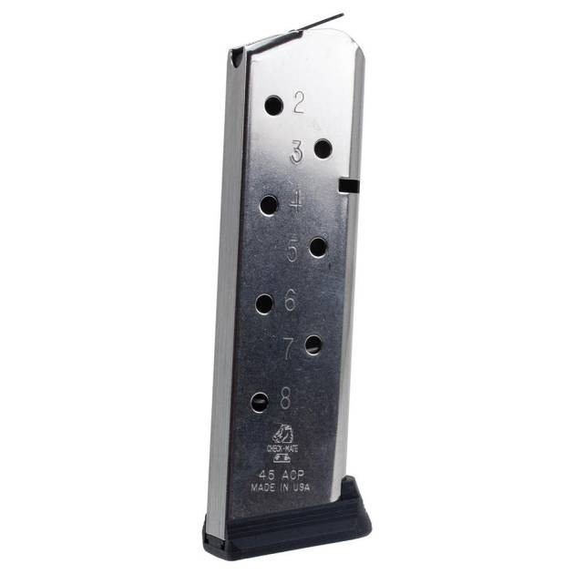 Check-Mate Full Size 1911 Handgun Magazine Stainless Steel .45 ACP 8/rd