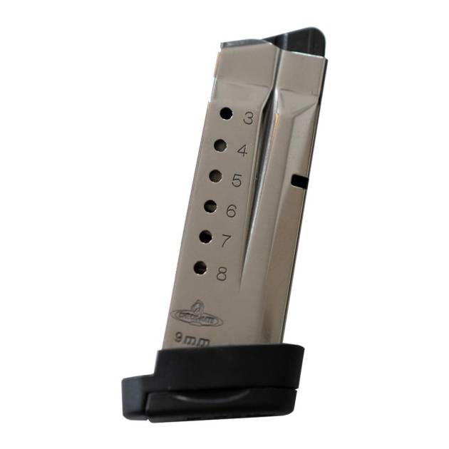 Check-Mate S&W SHIELD Compatible Handgun Magazine Stainless Steel 9mm Luger 8/rd