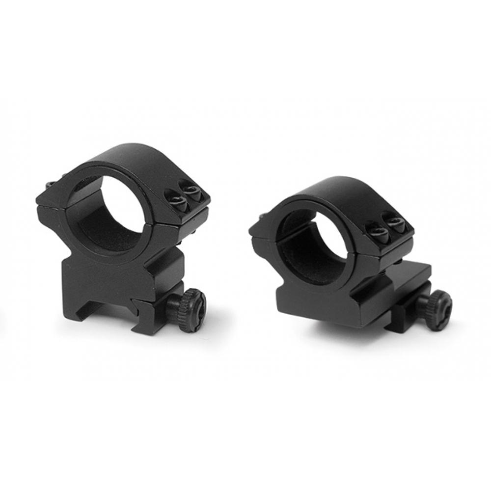 Konus 2-Piece Steel Riflescope Rings With Quick Release Lever 30mm Low Matte Black