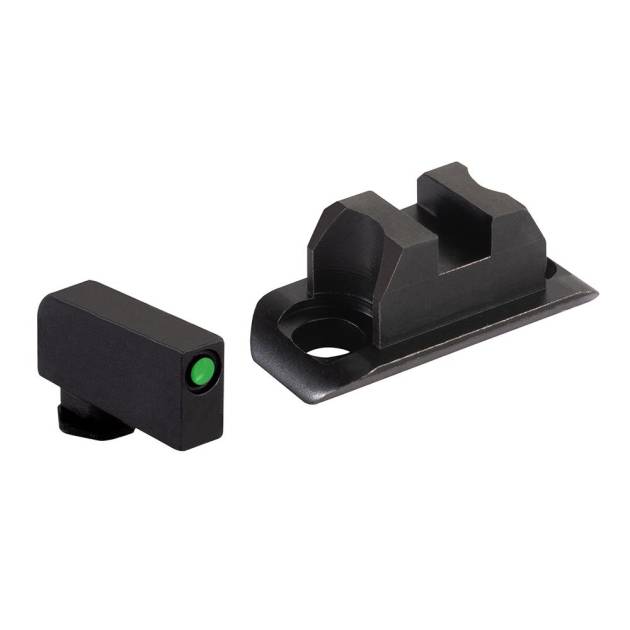 Ameriglo Optic Compatible Sight Set for Glock 43X/48 A-Cut Green with Black .240" Front Black Rear