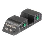 Ameriglo Tritium 2-Dot Handgun Night Sights .240" Square Notch with Serration Hellcat OSP Green with Black