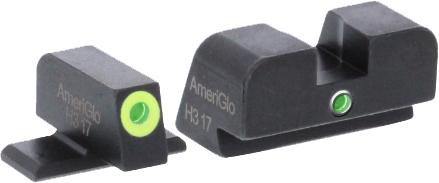 Green Tritium Lime Green Lumi Outline/Green Single Dot for Sig #8 height