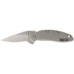 Kershaw Ken Onion Chive Folding Knife 1-9/10" Drop Point Blade Silver