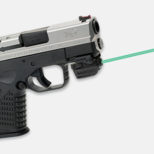 LaserMax Micro II Rail Mounted Laser - Fits 3/4? Length Rail & Up - Green Laser