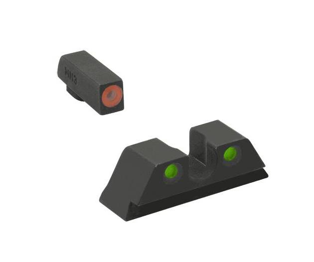 Meprolight ML47787 Hyper-Bright Orange Ring Front/Green Rear Sights for CZ Shadow 2