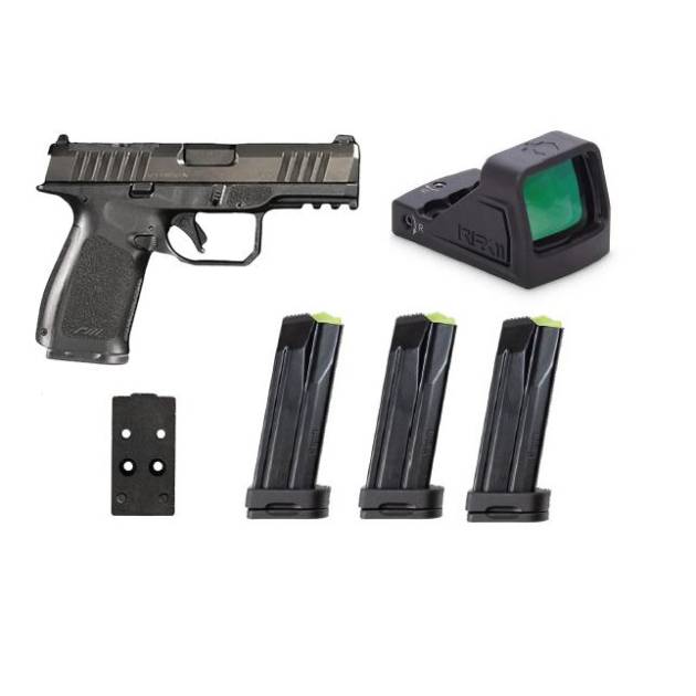 Rost Martin RM1C Handgun Bundle 9mm Luger 10rd (4) Magazines 4" Barrel Black Red Dot Pistol Case CA Compliant